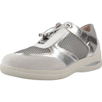 Schuhe Damen Sneaker Stonefly AURORA 10 VELOUR/LAMINATED/ Silbern