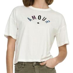 Kleidung Damen T-Shirts & Poloshirts JDY 15342603 Weiss