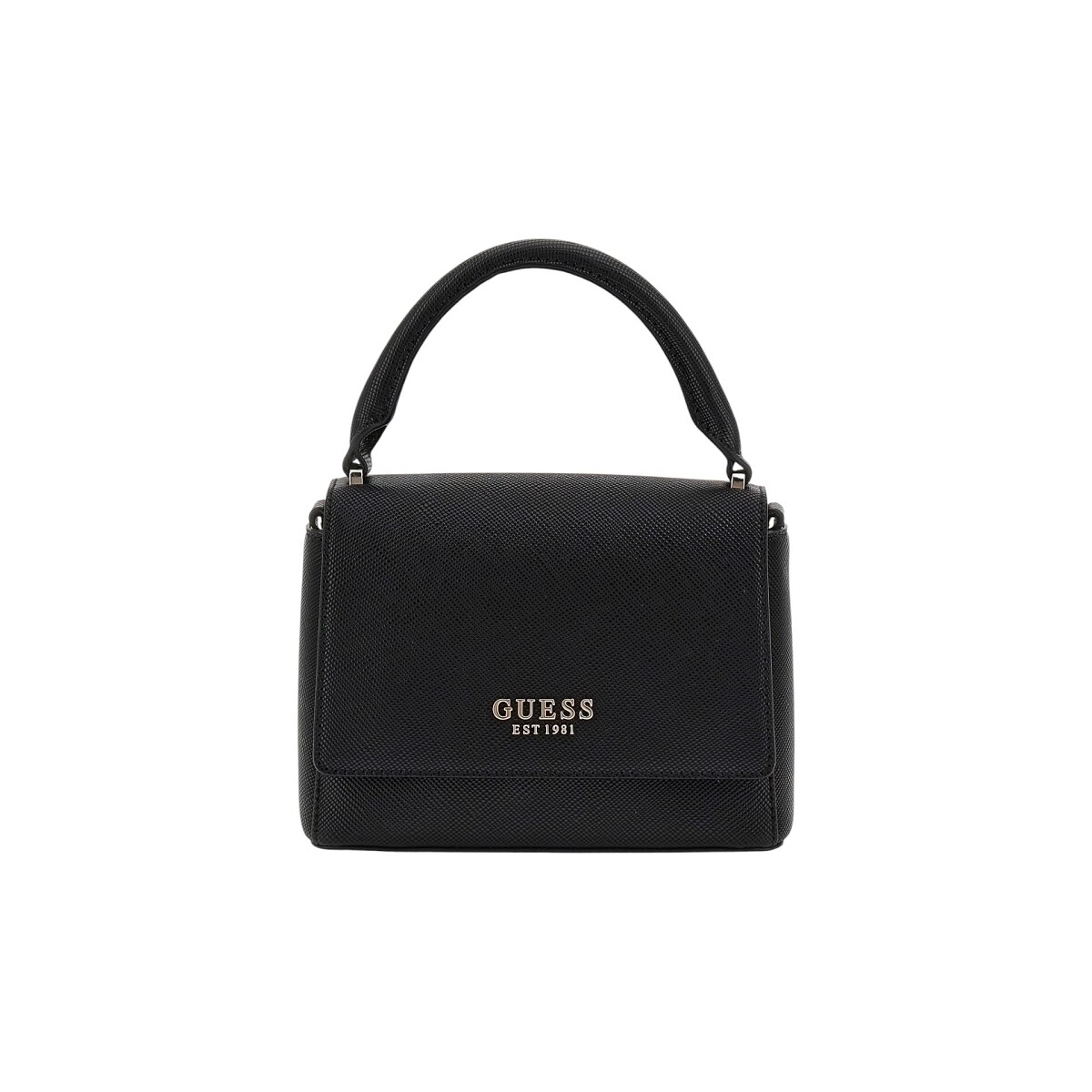 Taschen Damen Taschen Guess BRAMINA SMALL SATCHE BLACK Noir Schwarz