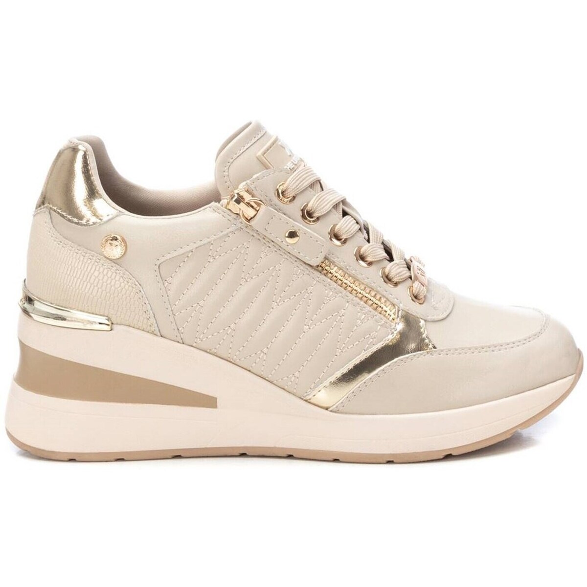 Schuhe Damen Sneaker High Xti 143071 Beige