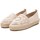 Schuhe Damen Leinen-Pantoletten mit gefloch Xti 143870 Beige