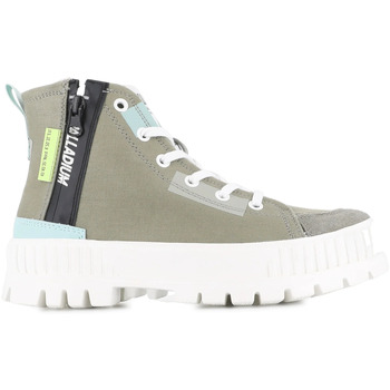 Schuhe Damen Sneaker Palladium Baskets femme  Pallashock Backzip 2 Grün