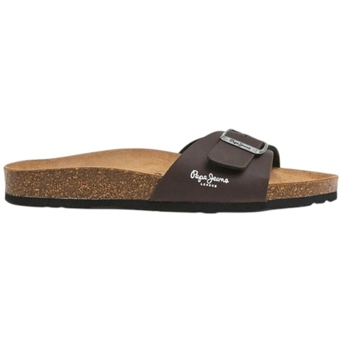 Schuhe Herren Pantoffel Pepe jeans BIO M SINGLE KANSAS Braun