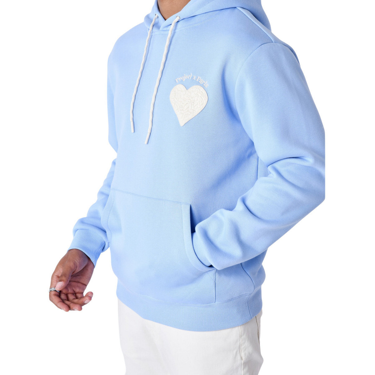 Kleidung Herren Sweatshirts Project X Paris Sweatshirt à capuche avec motif coeur Blau