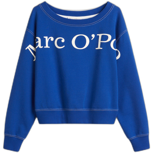 Kleidung Damen Sweatshirts Marc O'Polo Sweatshirt crop col bateau femme Blau