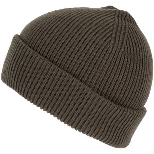 K-Up Bonnet côtelé à double revers Grün