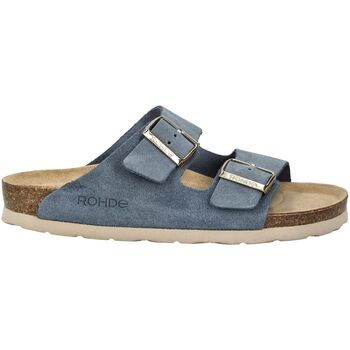 Schuhe Damen Hausschuhe Rohde Pantoletten Blau