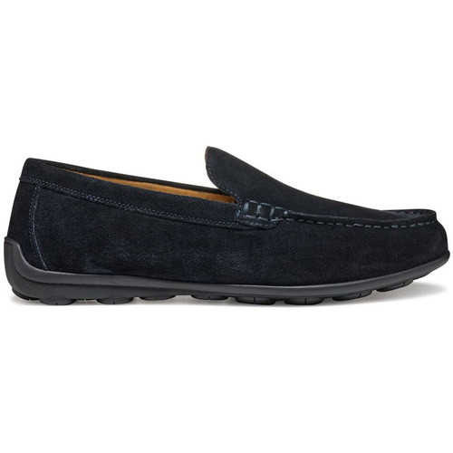 Schuhe Herren Slipper Geox U Spherica EC16 mocassino in camoscio Blau