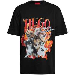 Kleidung Herren T-Shirts BOSS Dugie Grafik T-Shirt Schwarz