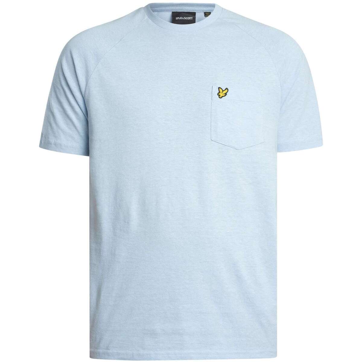 Kleidung Herren T-Shirts Lyle & Scott Raglan-T-Shirt aus Leinenmischung Blau