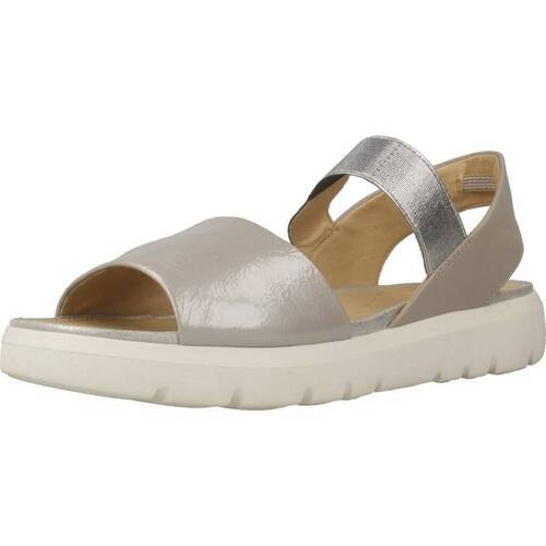 Schuhe Damen Sandalen / Sandaletten Geox D AMALITHA Grau