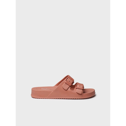 Schuhe Damen Leinen-Pantoletten mit gefloch Toni Pons CRETA Beige