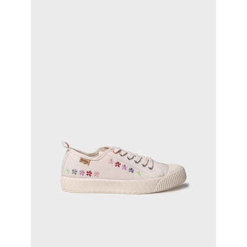 Schuhe Damen Leinen-Pantoletten mit gefloch Toni Pons GILDA-EA Beige