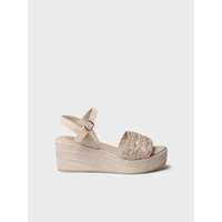 Schuhe Damen Leinen-Pantoletten mit gefloch Toni Pons ROCIO-PH Braun