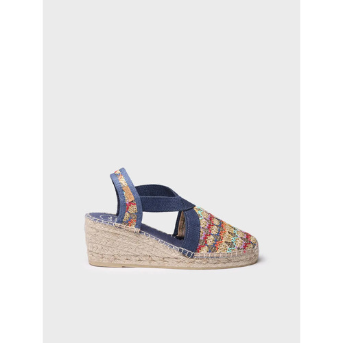 Schuhe Damen Leinen-Pantoletten mit gefloch Toni Pons TERRA-TT Multicolor