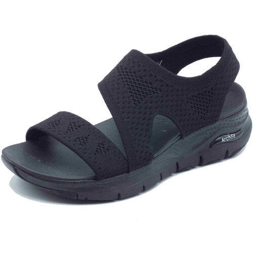 Schuhe Damen Sandalen / Sandaletten Skechers 119458 Brightest Day Schwarz