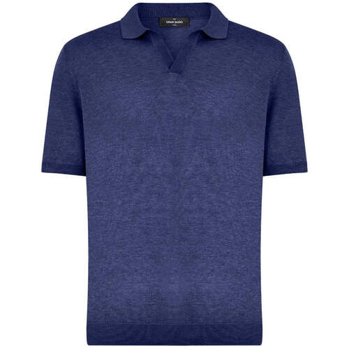 Kleidung Herren T-Shirts & Poloshirts Gran Sasso  Blau