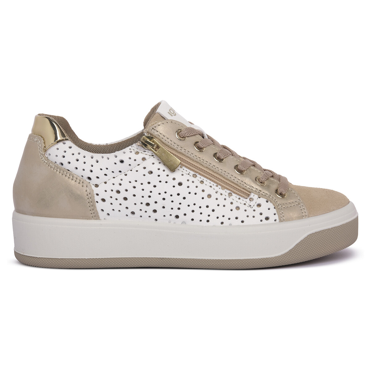 Schuhe Damen Sneaker IgI&CO AVA AVORIO Beige