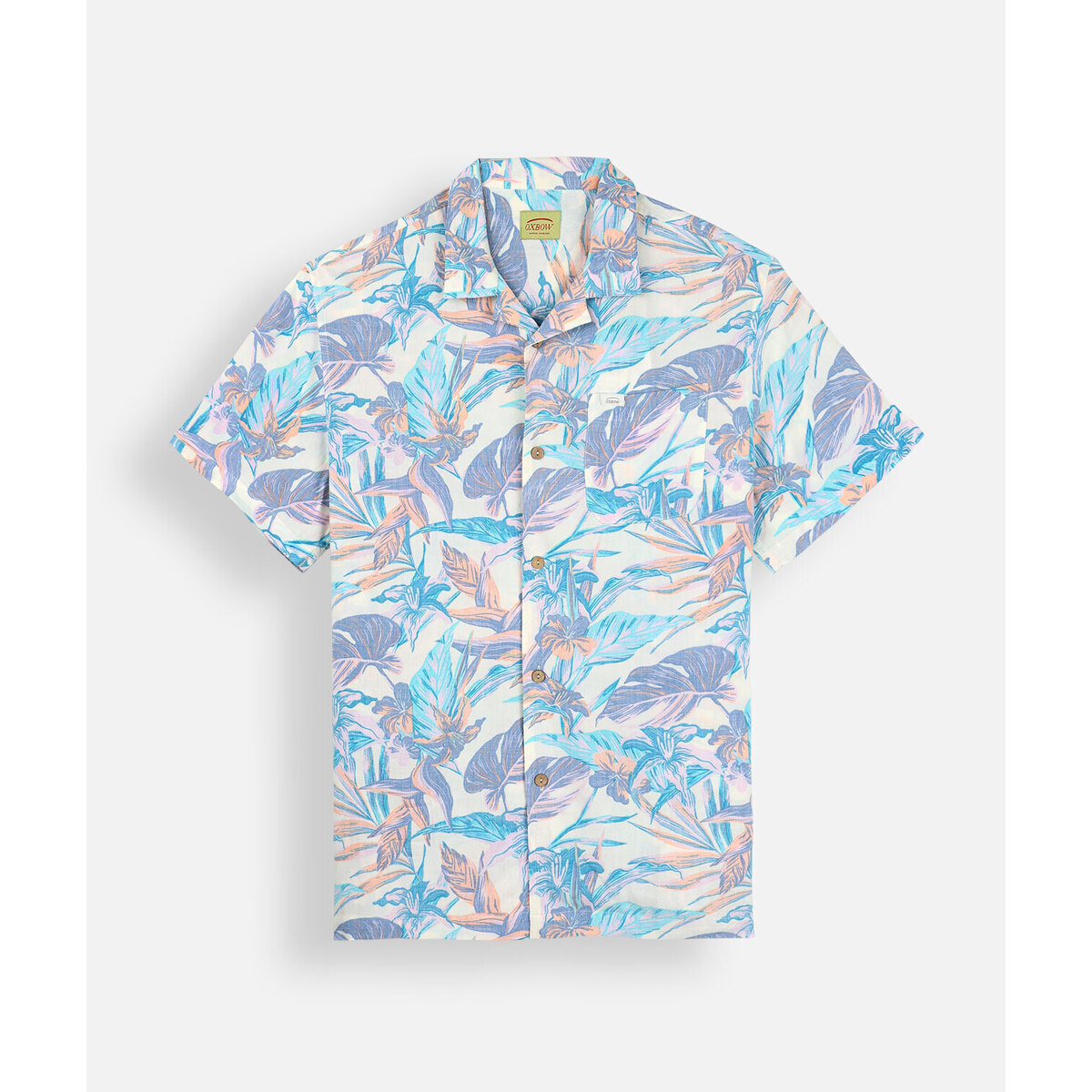 Kleidung Herren Langärmelige Hemden Oxbow Chemise TROPICS Weiss