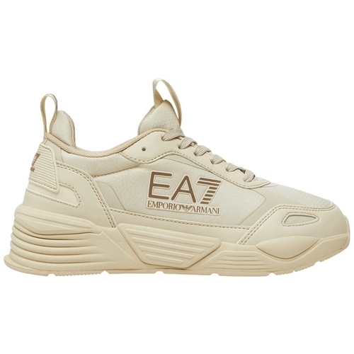 Schuhe Damen Sneaker Emporio Armani EA7 X8X191 XK406 Beige