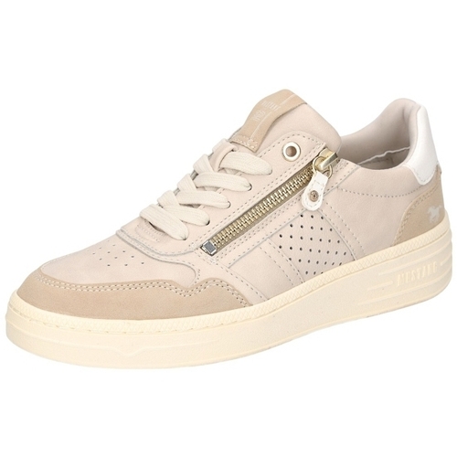 Schuhe Damen Low Boots Mustang 1510303 Beige