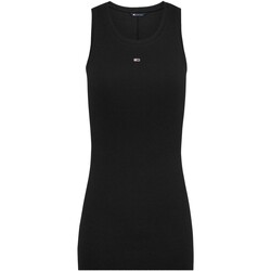 Kleidung Damen Kleider Tommy Jeans  Schwarz