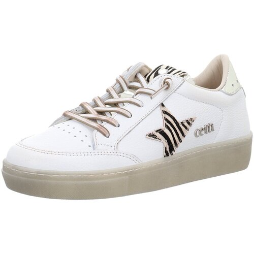 Schuhe Damen Derby-Schuhe & Richelieu Cetti Schnuerschuhe C1320 SRA USED WHITE SILVER NO PRINT Weiss
