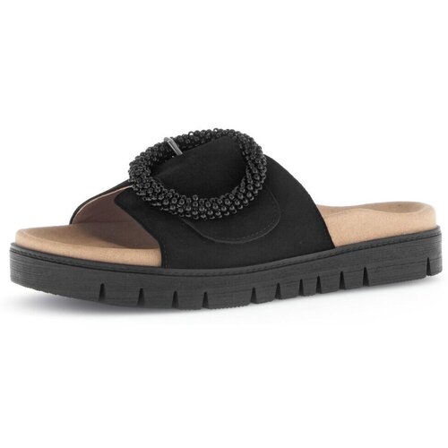 Schuhe Damen Pantoletten / Clogs Gabor Pantoletten Pantolette 63.745.17 Schwarz