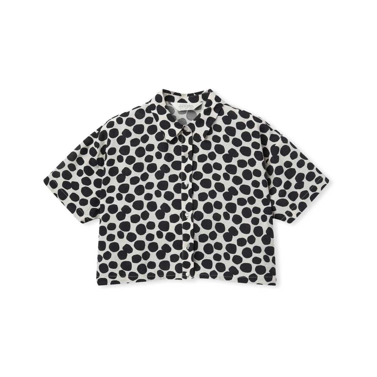 Kleidung Damen Tops / Blusen Compania Fantastica COMPAÑIA FANTÁSTICA Shirt 11019 - Polka Dots Braun