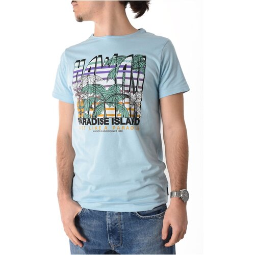 Kleidung Herren T-Shirts La Maison Blaggio MAGIC Blau