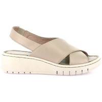Schuhe Damen Sandalen / Sandaletten Grunland Gili sandalo in pelle Beige