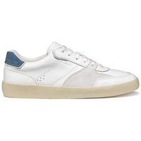 Schuhe Herren Sneaker Geox U Affile sneaker in pelle e camoscio Weiss