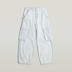 Kleidung Damen Jeans G-Star Raw D26425-D436C BALLOON CARGO-BEACHED FADED CLIFTON BLUE Blau