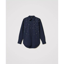 Kleidung Damen 3/4 & 7/8 Jeans Twin Set CAMICIA CON RICAMI A MANO Art. 251AP2291 