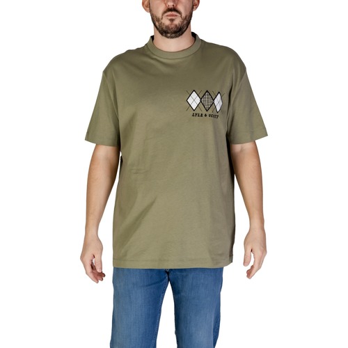 Kleidung Herren Langärmelige Polohemden Lyle & Scott TS1450V Grün