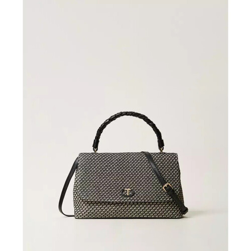 Taschen Damen Taschen Twin Set BORSA TOP HANDLE IN CANVAS EFFETTO RETE Art. 251TD8322 Other