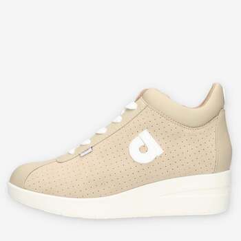 Schuhe Damen Sneaker High Agile By Ruco Line 226-A-LEAT-SUEDE-FOR-BEIGE Beige