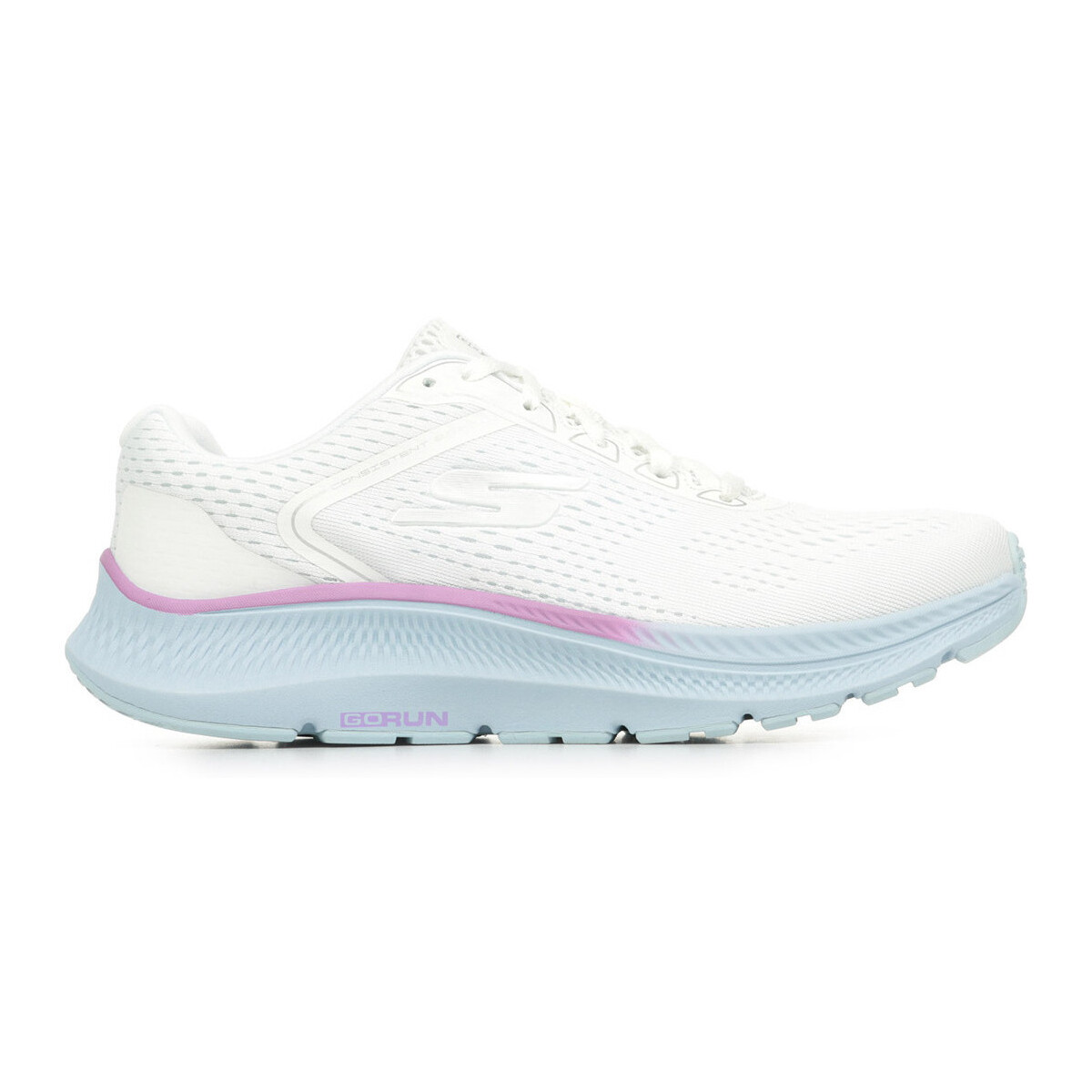 Schuhe Damen Sneaker Skechers Go Run Consistent 2.0 Mile Marker Weiss
