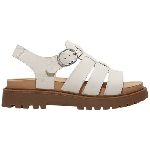 Schuhe Damen Sandalen / Sandaletten Timberland CLAIREMONT WAY FISHERMAN Weiss
