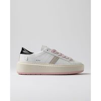 Schuhe Damen Sneaker Date W421-HP-CA-WB HILL PLATFORM-WHITE/BLACK Weiss