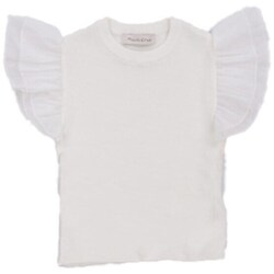 Kleidung Mädchen T-Shirts Manila Grace 158TMJS25 Weiss