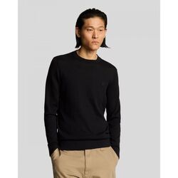 Kleidung Herren Pullover Lyle & Scott KN2235TON SUPERFINE-Z865 JET BLACK Schwarz