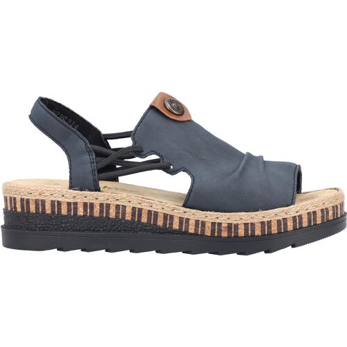 Schuhe Damen Sandalen / Sandaletten Rieker Sandalen Blau