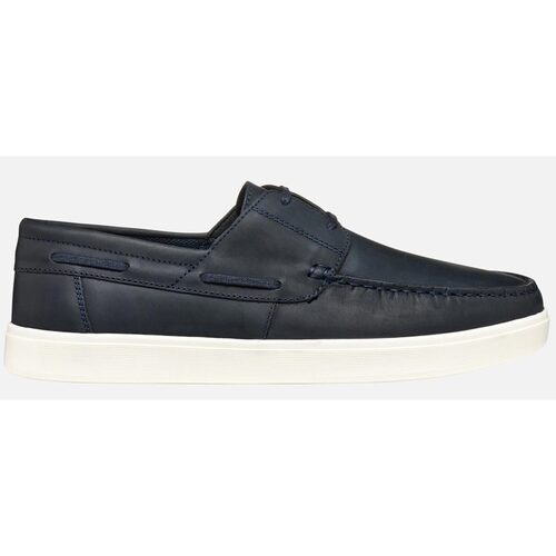 Schuhe Herren Slipper Geox GEUPE25-U45GSB-nvy Blau