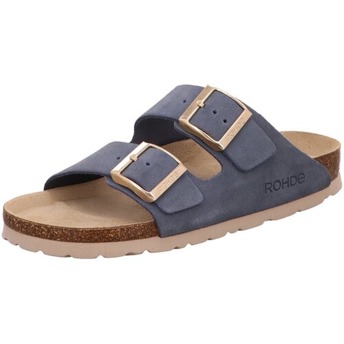 Schuhe Damen Pantoletten / Clogs Rohde Pantoletten 5590/55 Blau