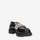 Schuhe Damen Slipper Vsl 7055-INV-NERO-CORDA Schwarz