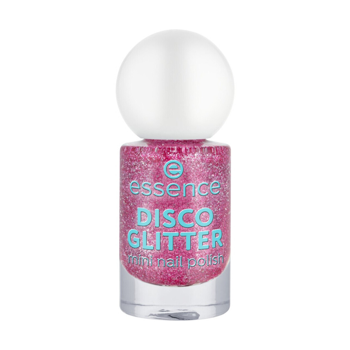 Beauty Damen Nagellack Essence Mini Nagellack Disco Glitter - 08 - Rosa
