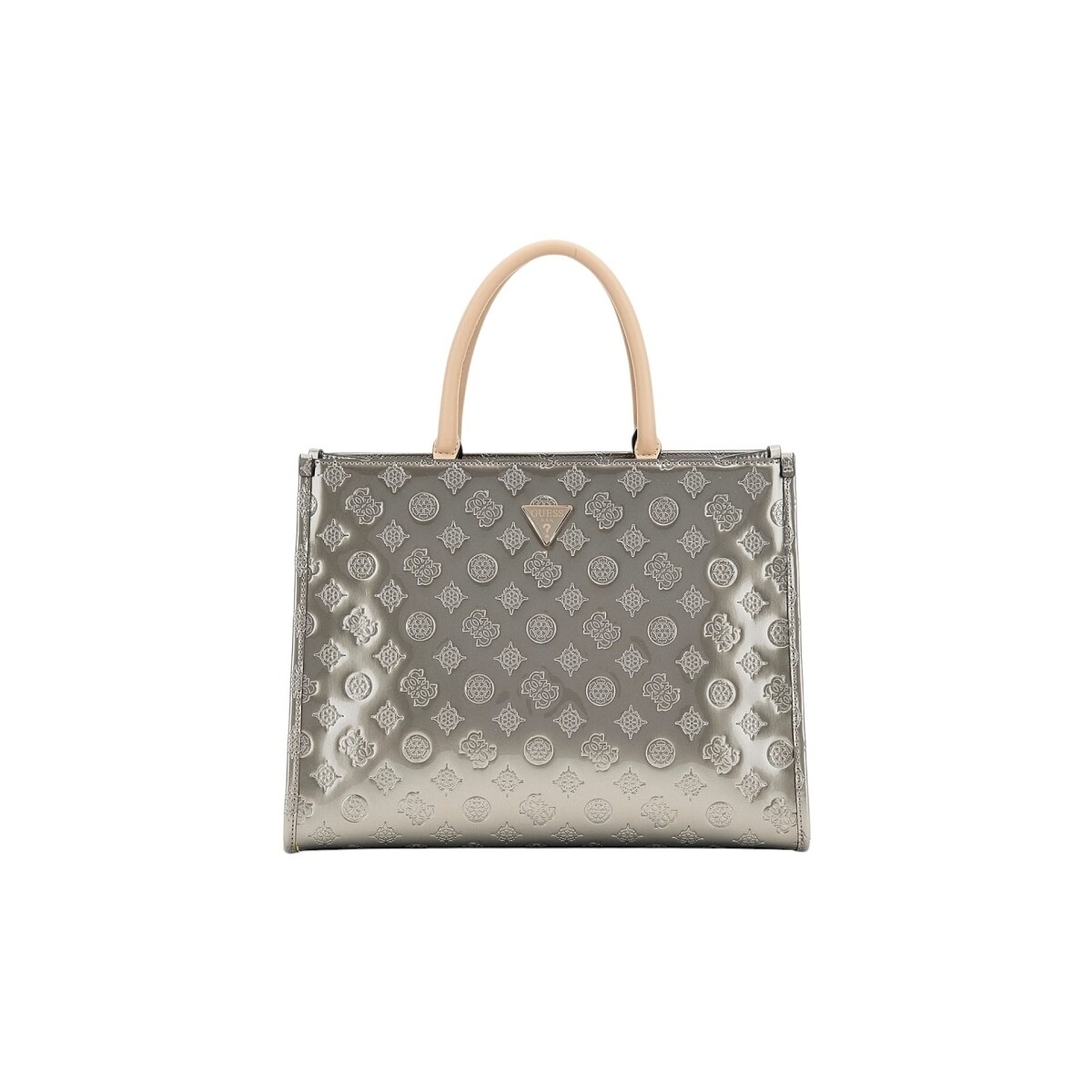 Taschen Damen Handtasche Guess ARNELA SHOULDER SATC Silbern