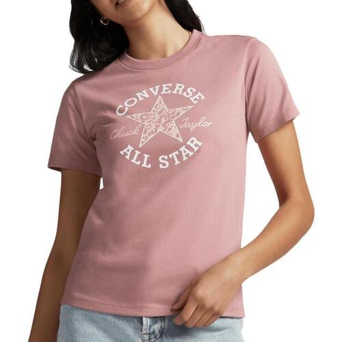 Kleidung Damen T-Shirts & Poloshirts Converse 10025212-A03 Rosa
