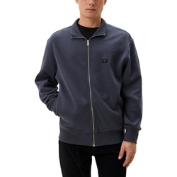 Kleidung Herren Strickjacken Calvin Klein Jeans WOVEN LABEL WAFFLE Z J30J326136 Grau